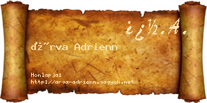 Árva Adrienn névjegykártya